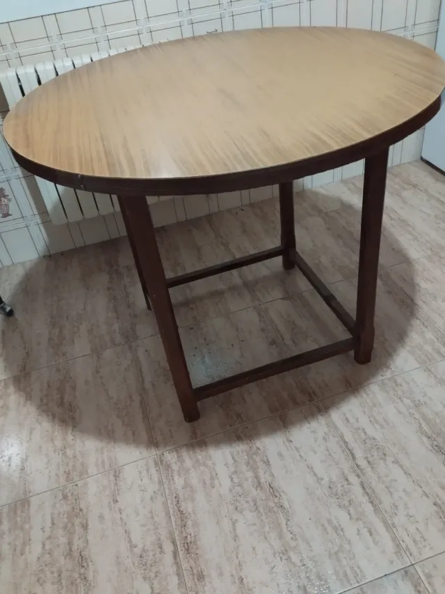 Mesa camilla redonda madera