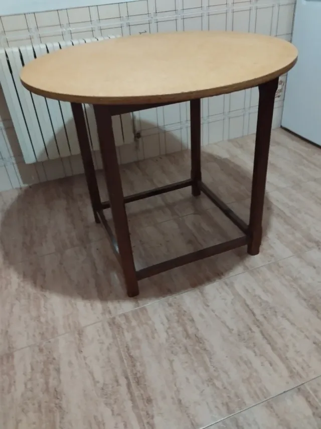 Mesa camilla redonda madera