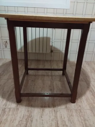 Mesa camilla redonda madera