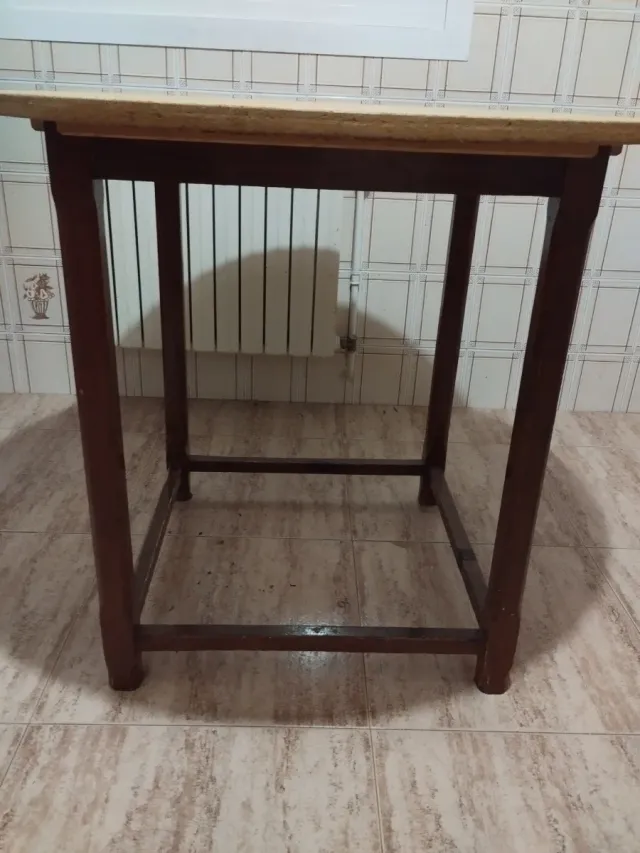 Mesa camilla redonda madera