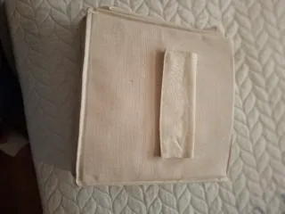 Organizador de tela colgante beige