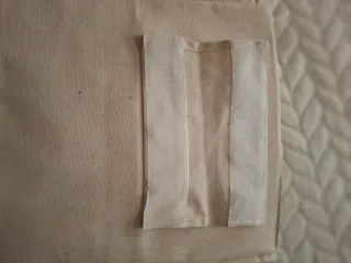 Organizador de tela colgante beige