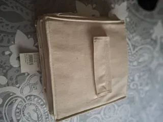 Organizador de tela colgante beige