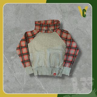 Sudadera Dickies Talla S Cuello Alto Tartán