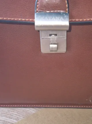 Maletín de piel Katana Marrón