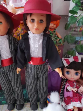 Conjunto campero Lucas Nancy muñecos