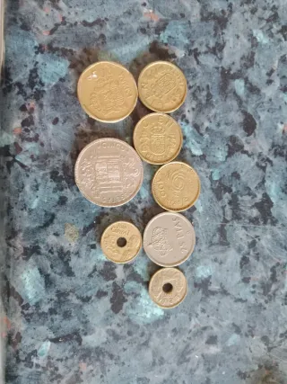 Lote monedas antiguas pesetas