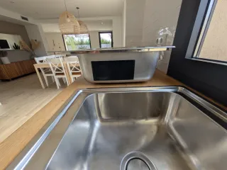 Fregadero LÅNGUDDEN 2 senos inox 75x53
