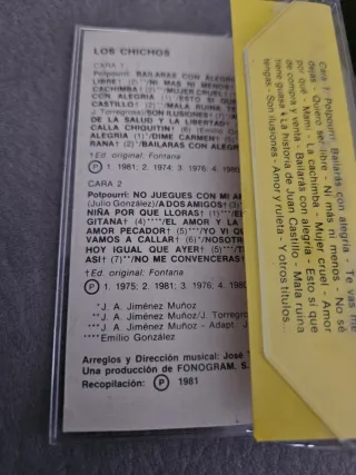 Cinta Cassette Los Chichos - 47 Éxitos Vol. 12