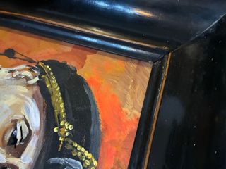 Dipinto Romano Mussolini Ritratto Padre Benito