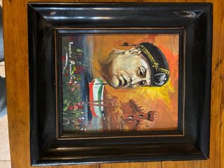 Dipinto Romano Mussolini Ritratto Padre Benito