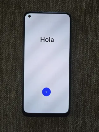 Móvil Oppo Blanco y Azul
