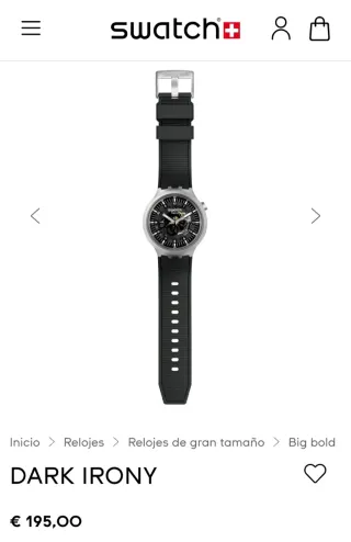 Swatch Dark Irony Negro y Turquesa