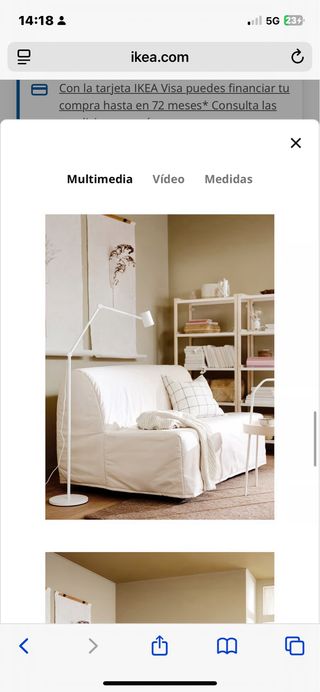 Sofá Cama Ikea Licksele 2 Plazas