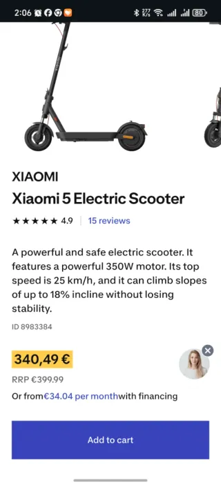 Patinete Eléctrico Xiaomi Mi Scooter 5