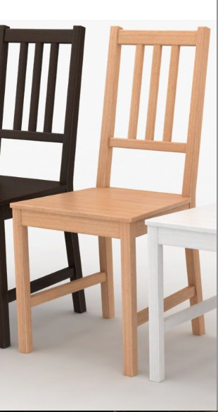 Sedie Stefan Ikea in legno beige/marrone (2 pz)