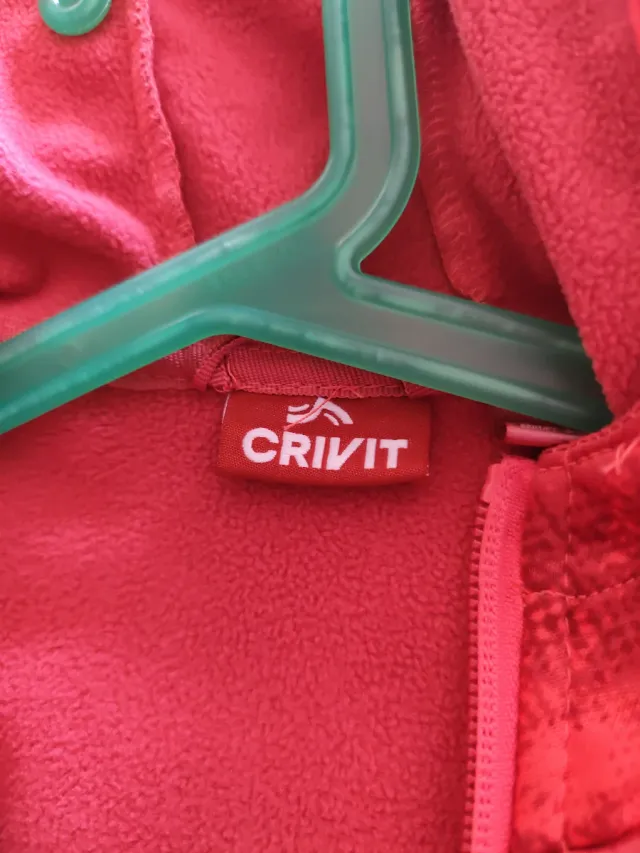 Jaqueta polar com capuz e zíper tamanho 10