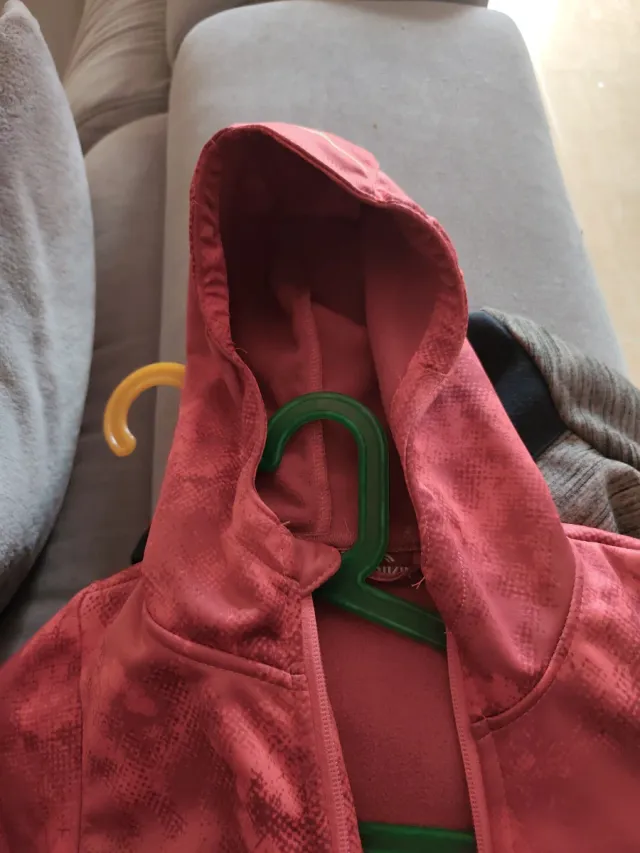 Jaqueta polar com capuz e zíper tamanho 10