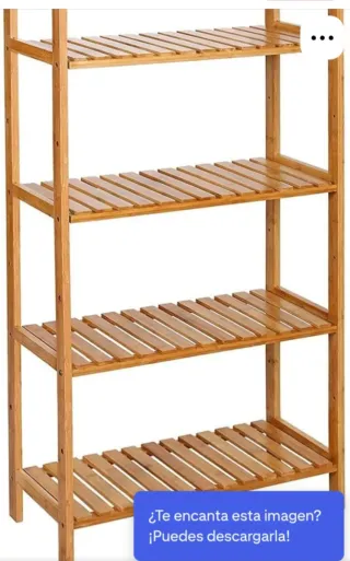 Estantería 4 baldas madera pino