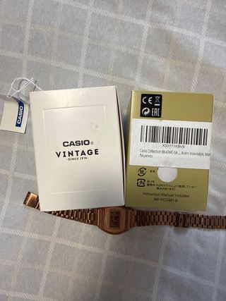 Reloj Casio Vintage Rosa Dorado acero inoxidable