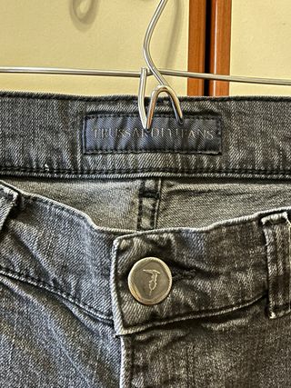 Jeans Trussardi Uomo larghi fondo blu