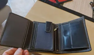 Portafoglio uomo in pelle nero