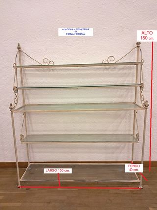 ALACENA, ESTANTERIA, SALON, LIBRERIA,JARDIN Metal