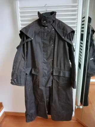 Cappotto uomo Australian oilskin marrone