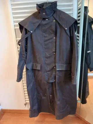 Cappotto uomo Australian oilskin marrone