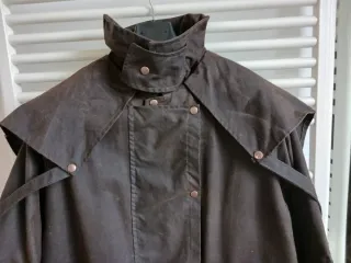 Cappotto uomo Australian oilskin marrone