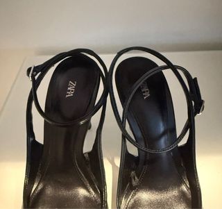 Zara Leather heeled shoes