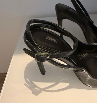 Zara Leather heeled shoes