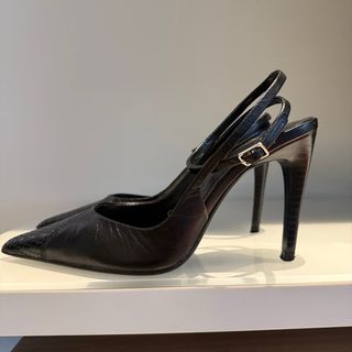 Zara Leather heeled shoes