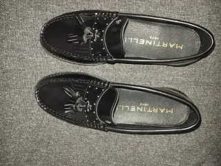 Mocasines Martinelli negros sin estrenar