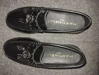 Mocasines Martinelli negros sin estrenar