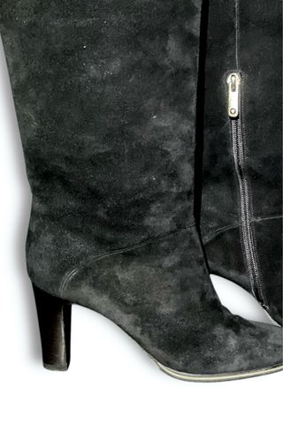 Stivali Emporio Armani camoscio tacco