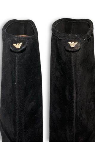Stivali Emporio Armani camoscio tacco