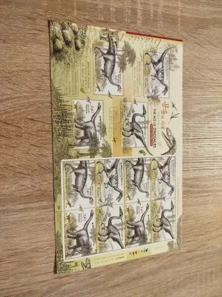 Sellos Dinosaurios Corea del Sur The Age of Dinosa