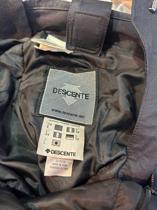 Pantalón Descente Mujer Talla 38 Negro