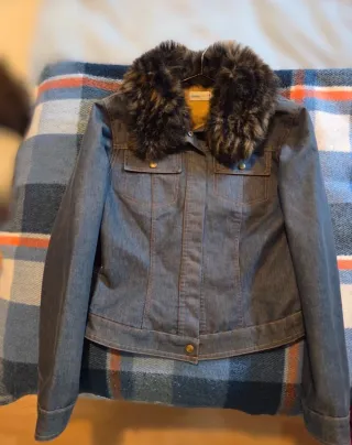 Chaqueta vaquera Vintage Blanco mujer