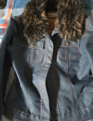 Chaqueta vaquera Vintage Blanco mujer