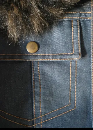 Chaqueta vaquera Vintage Blanco mujer