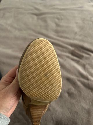 Botines de ante marrones, tacones 9 centímetros