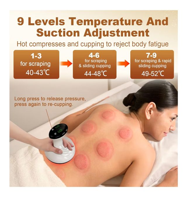 Masajeador Eléctrico Infrarrojo Ventosas