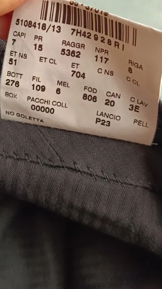 Pantaloni uomo lana Corneliani