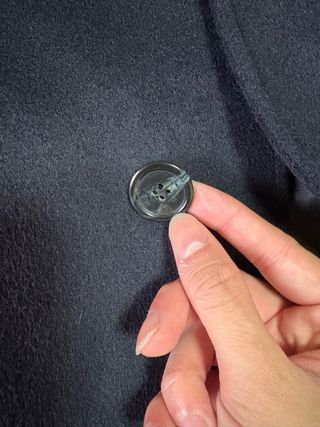 Gabardina larga azul marino hombre