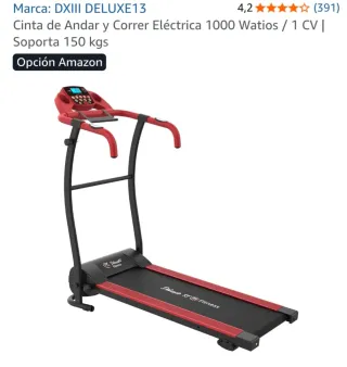 Cinta de Correr Eléctrica 1000W DXIII