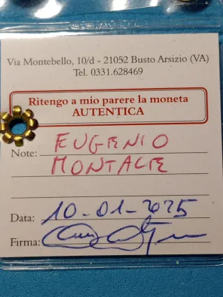 Moneta Argento Repubblica Italiana 1996