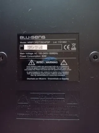 Televisor BLU:SENS Negro Pequeño