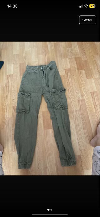 Vaqueros cargo verdes